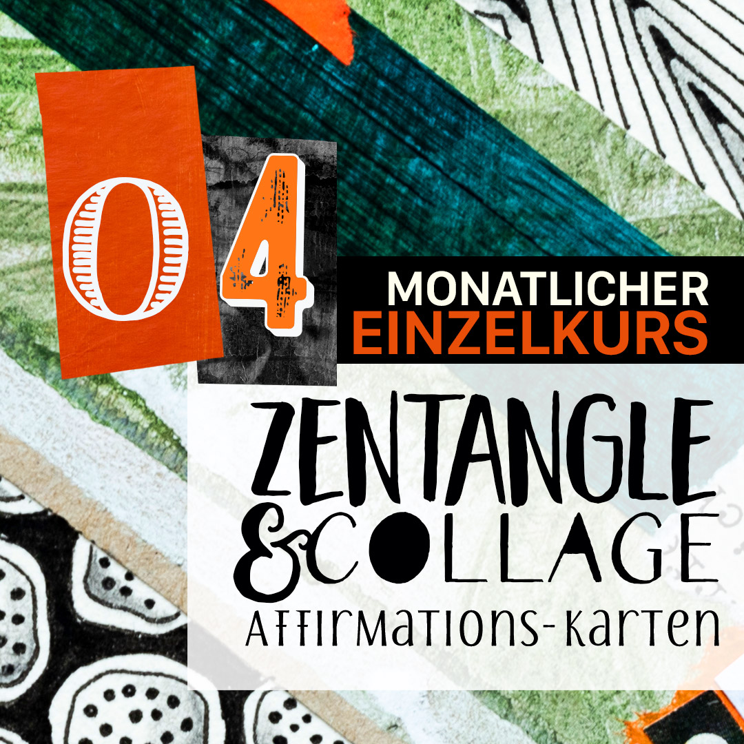 Zentangle & Collage 04: Dreiecke