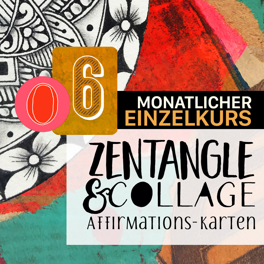 Zentangle & Collage 06: Mandala