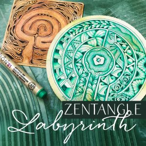 Zentangle Labyrinth – Aufbruch zur Mitte